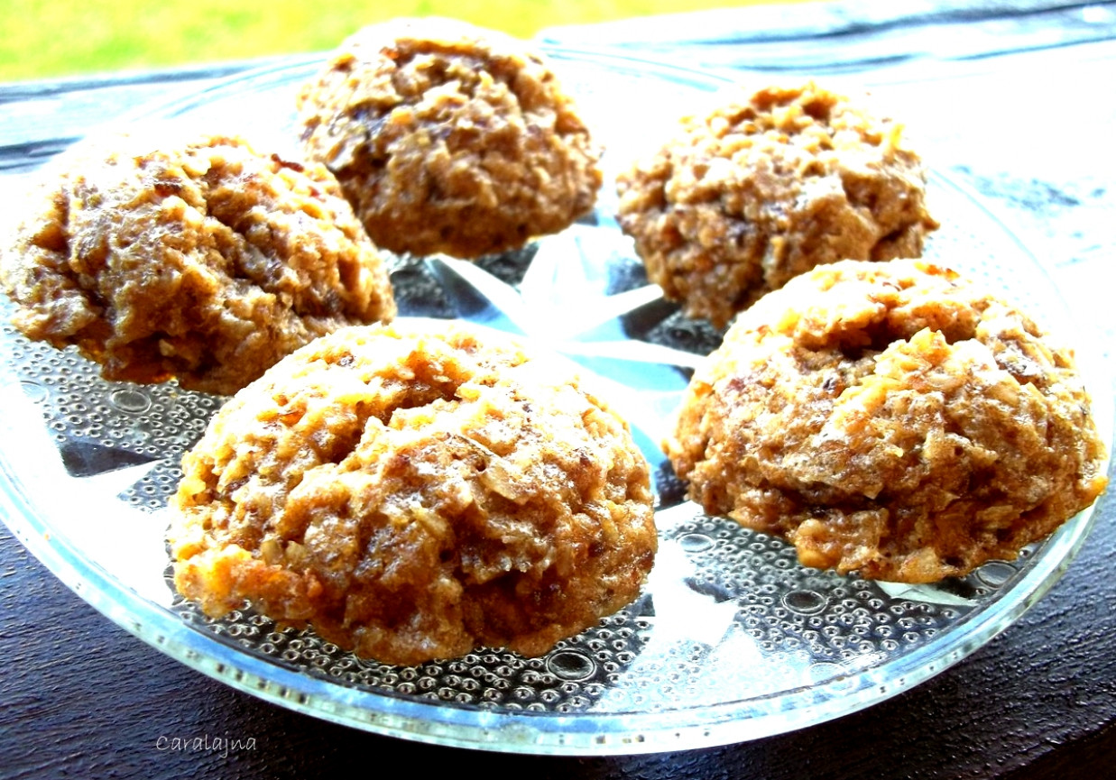 "ciasteczka" kokosowo daktylowe foto