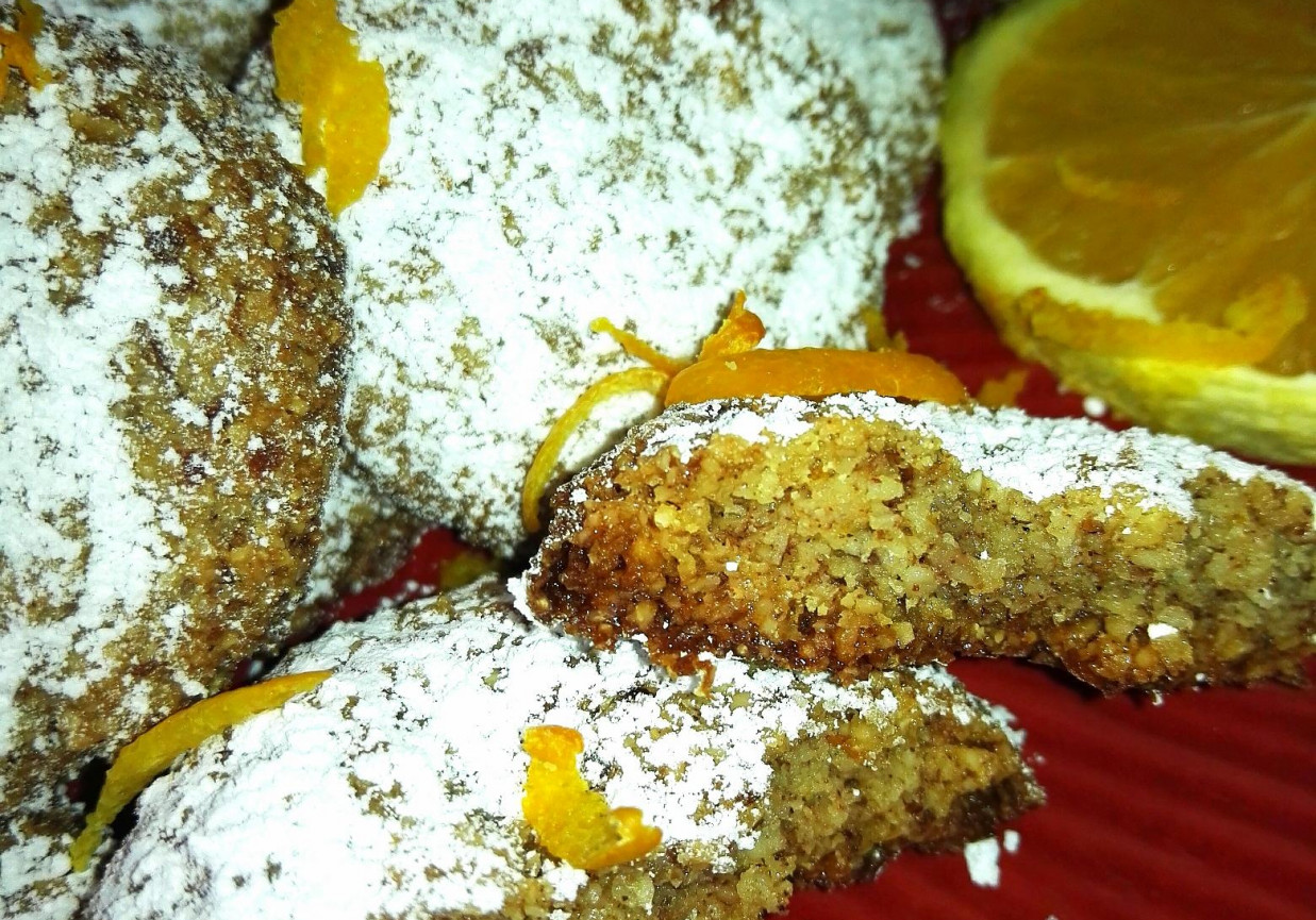 Ciasteczka migdałowo - pomarańczowe foto