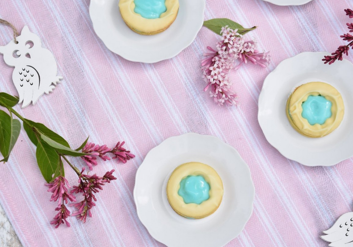 Ciasteczka niebiańskie kwiatuszki foto