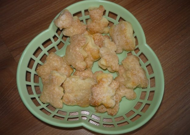 Fotografia przedstawiająca Ciasteczka półfrancuzkie z cukrem