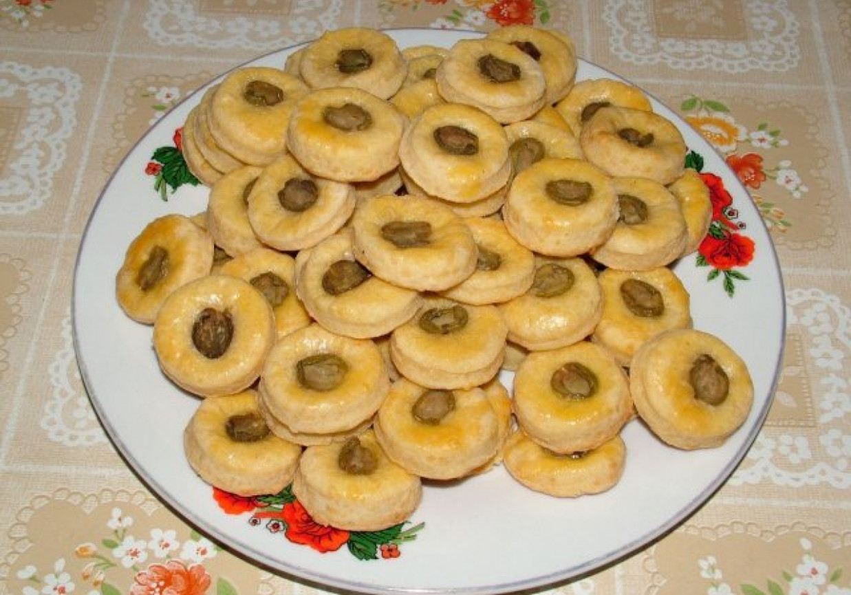 ciasteczka serowe z oliwkami foto