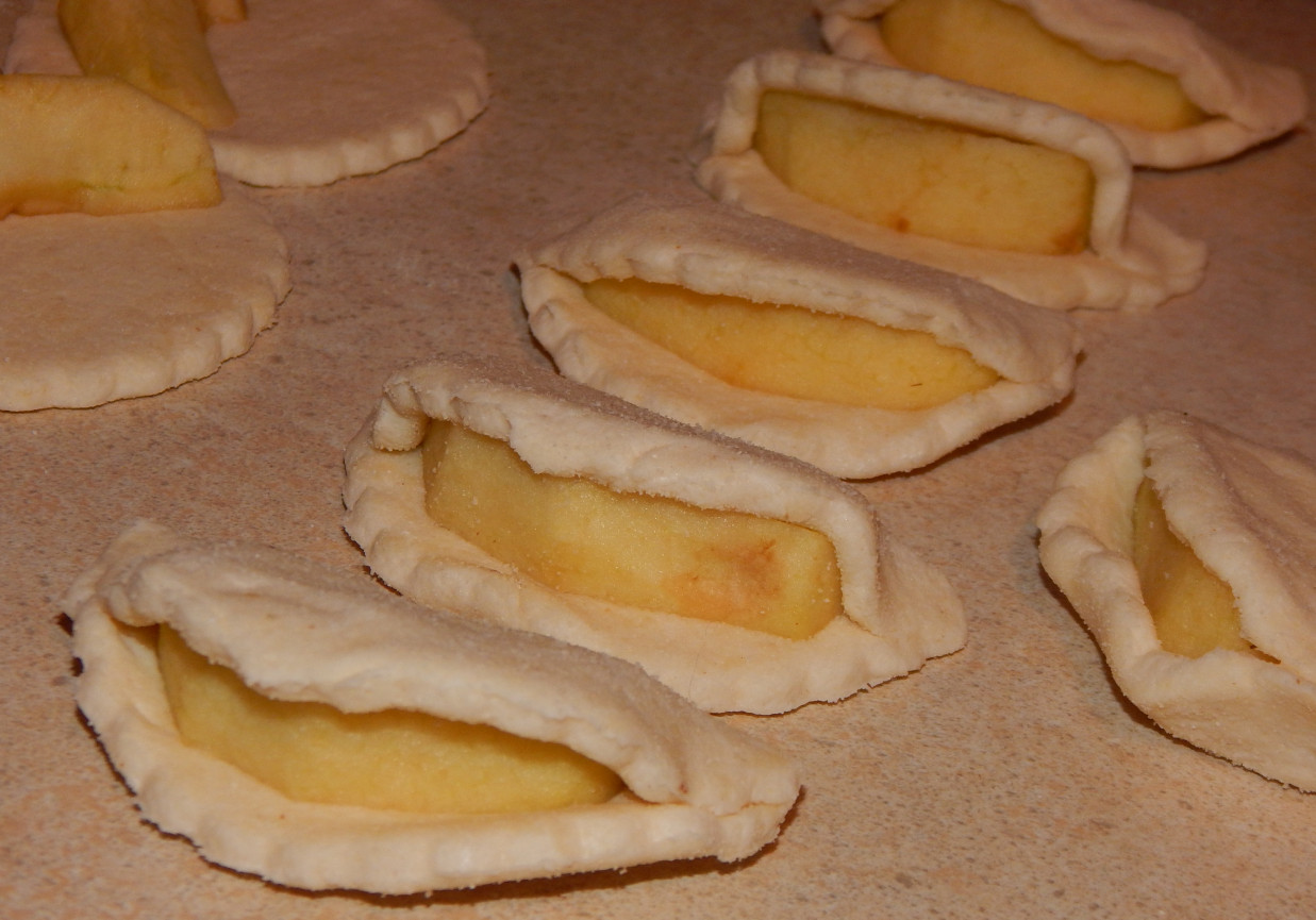 Ciasteczka twarogowe z jabłkami foto