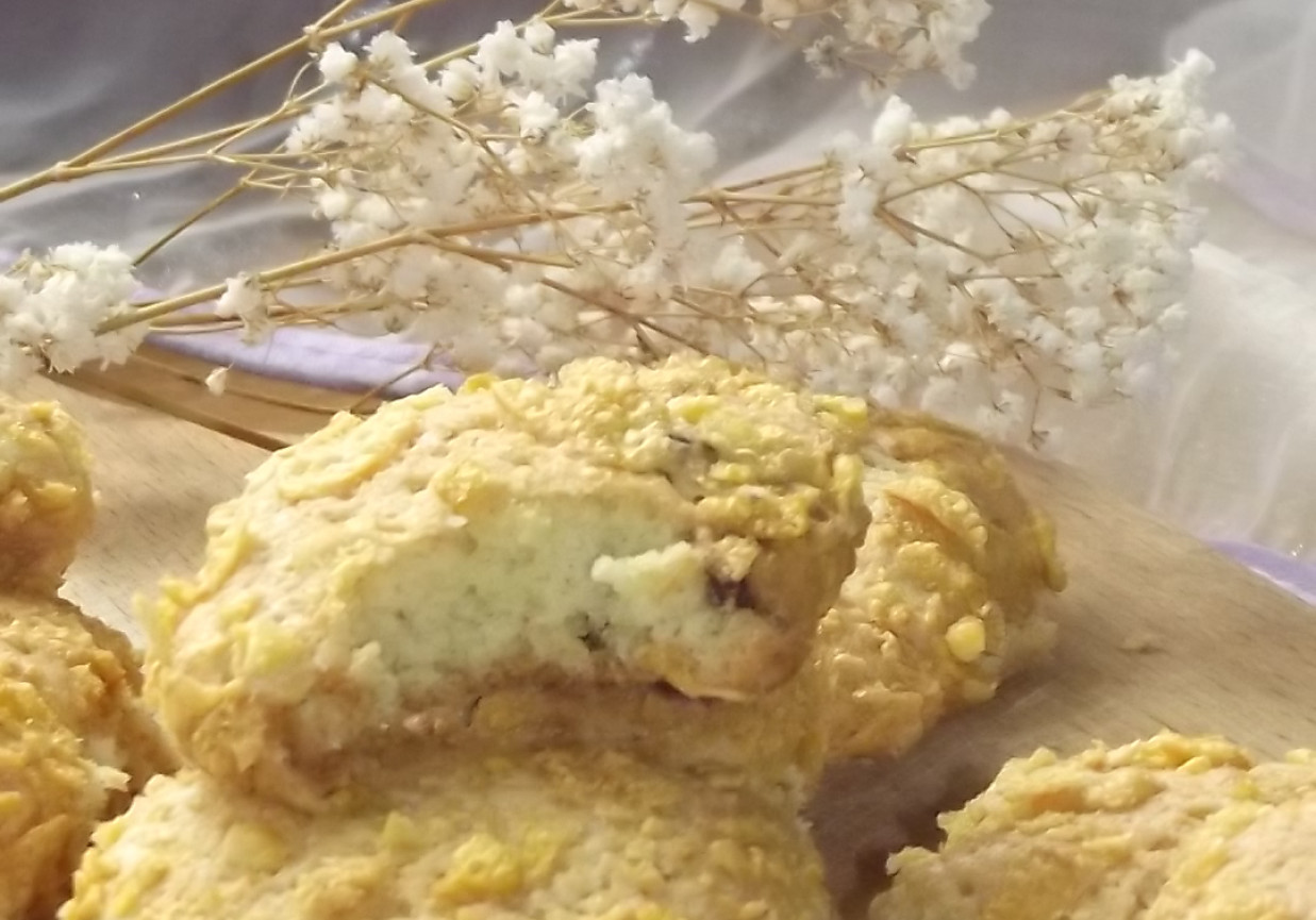 Ciasteczka z płatków kukurydzianych i pistacji foto