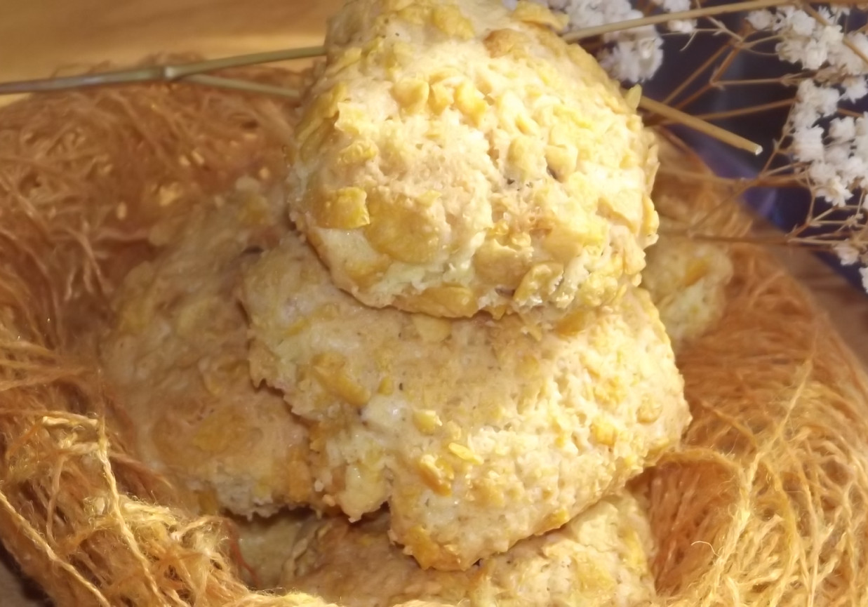 Ciasteczka z płatków kukurydzianych i pistacji foto