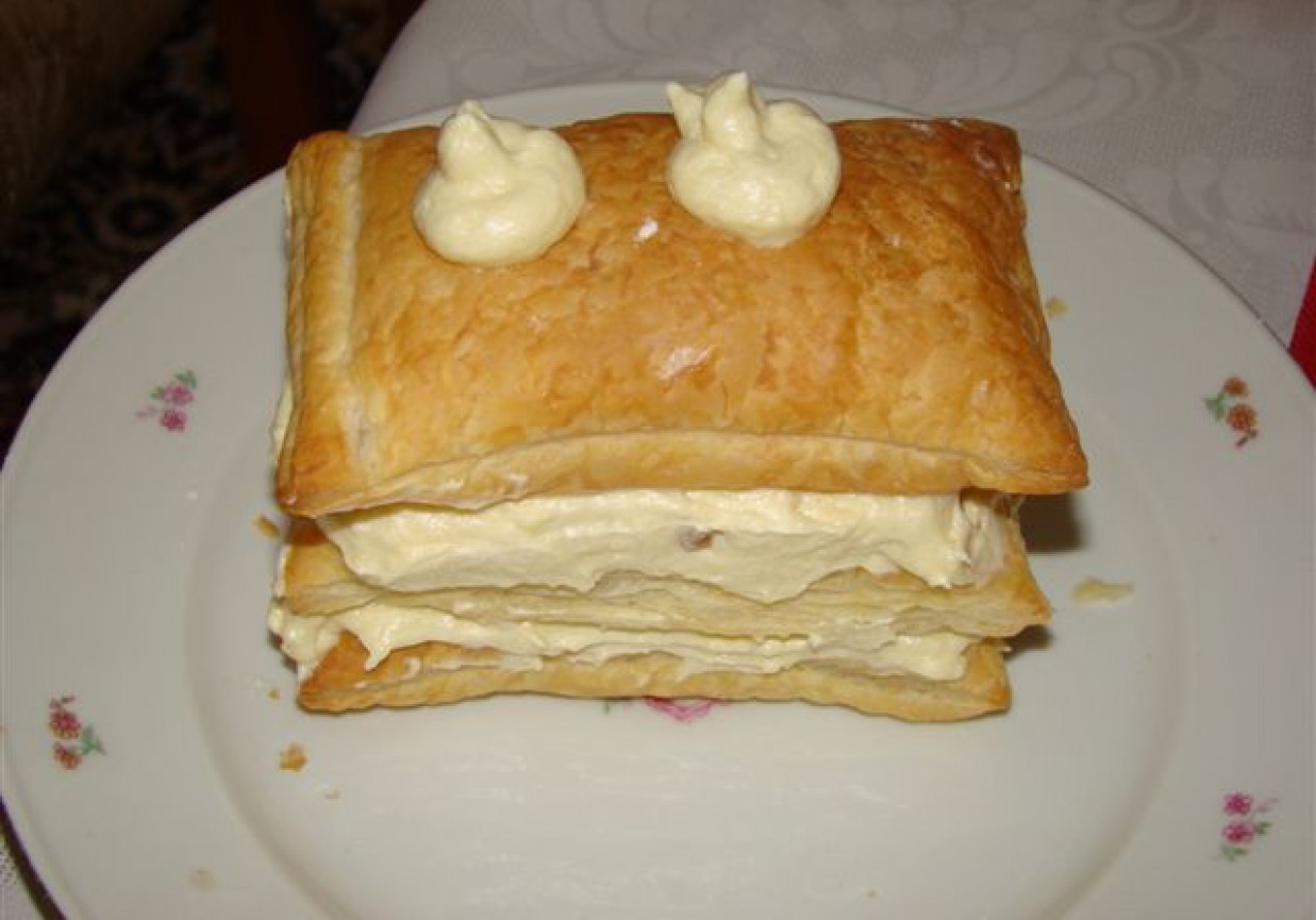 ciastka francuskie z kremem foto