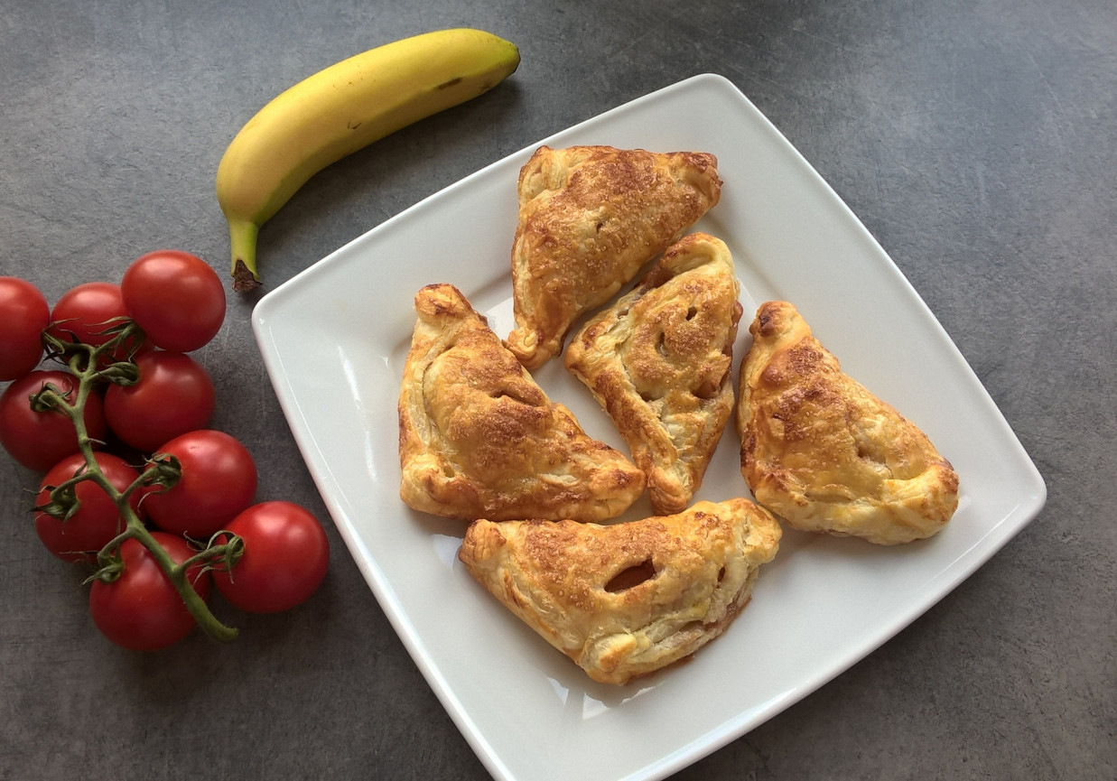 Ciastka francuskie z rabarbarem foto