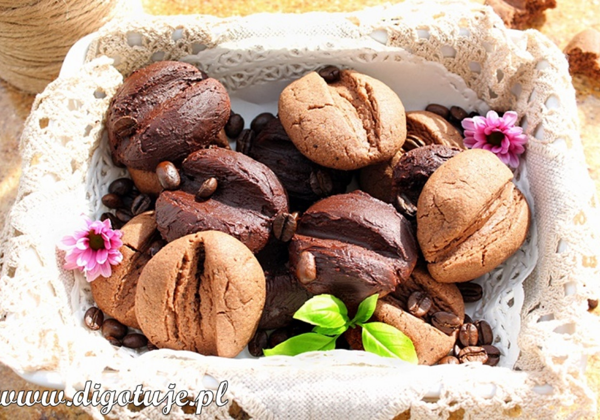Ciastka "Ziarna kawy" (czekoladowo-kawowe) foto