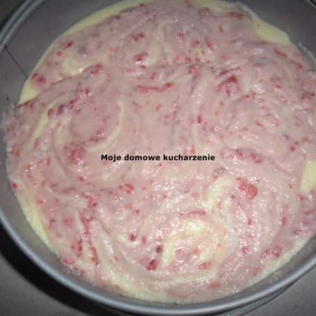 Krok 2 - Ciasto bez pieczenia -z malinami i kaszą manną foto