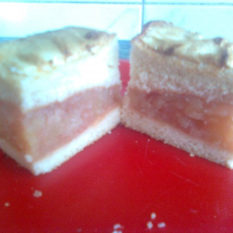 Krok 4 - Ciasto biszkoptowe z jabłkami foto