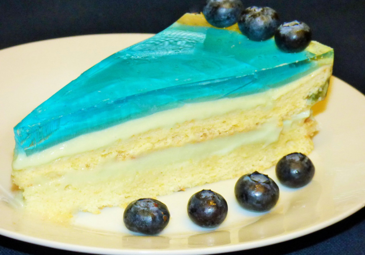 Ciasto ,,Błękitna laguna" foto