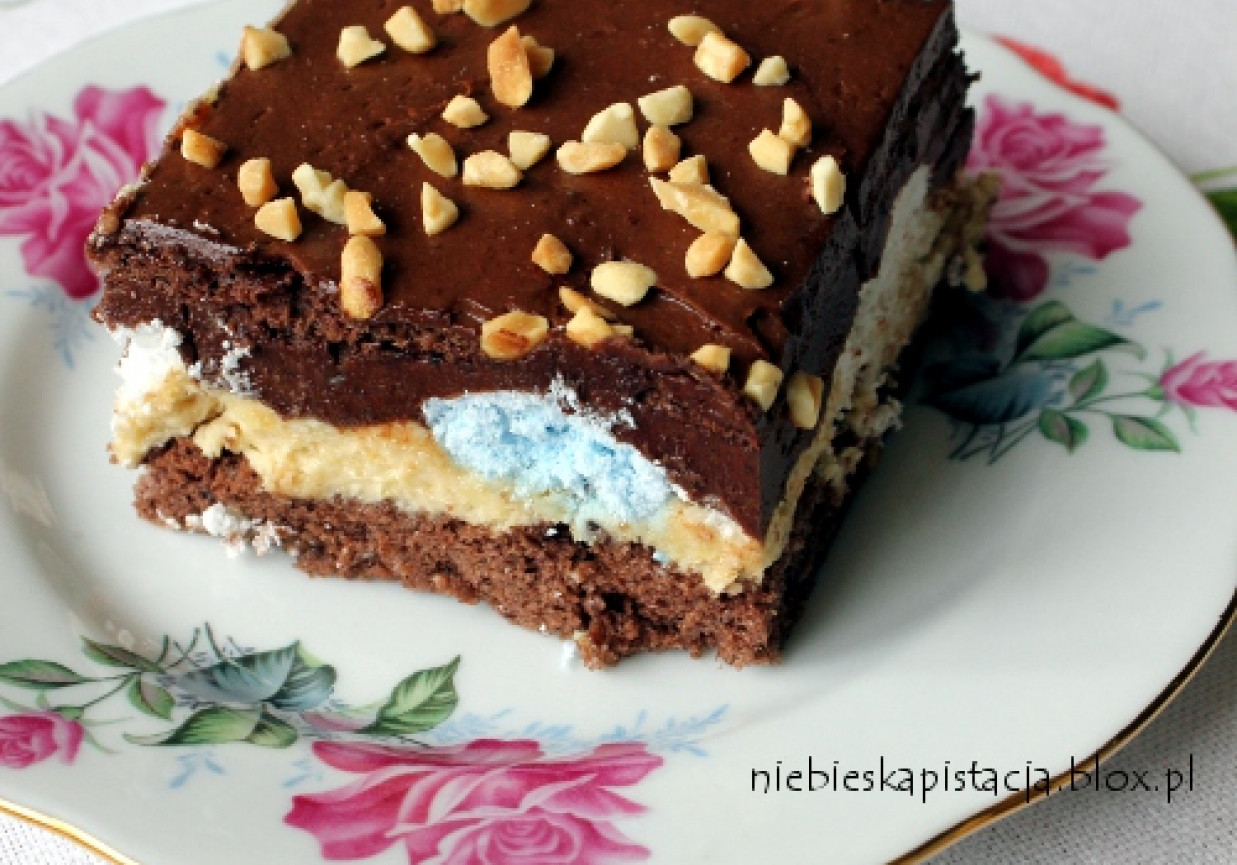 Ciasto chałwowo-czekoladowe foto