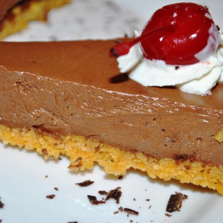Krok 9 - Ciasto czekoladowa pianka na spodzie z płatków foto