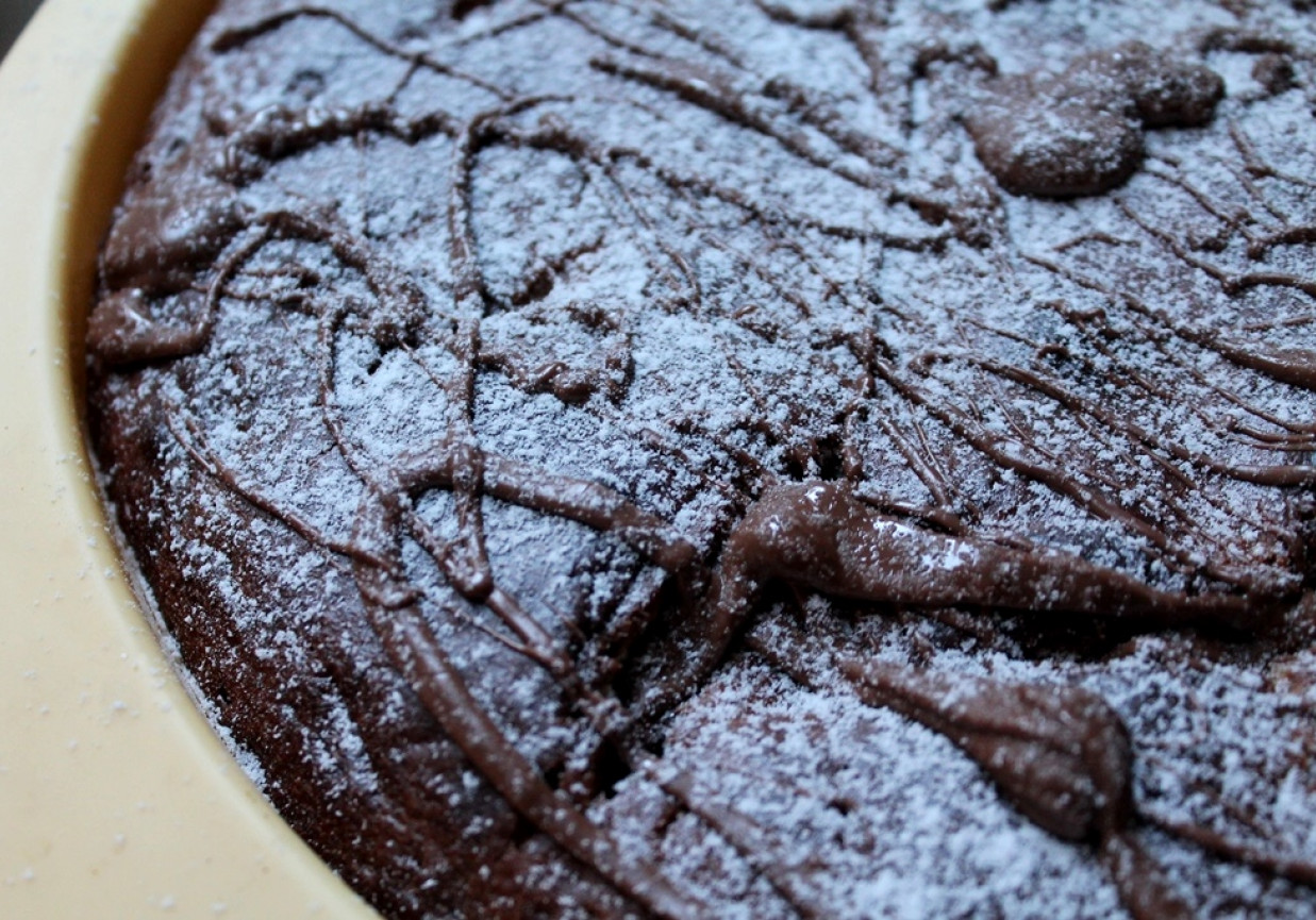 Ciasto czekoladowe ucierane z gruszką foto
