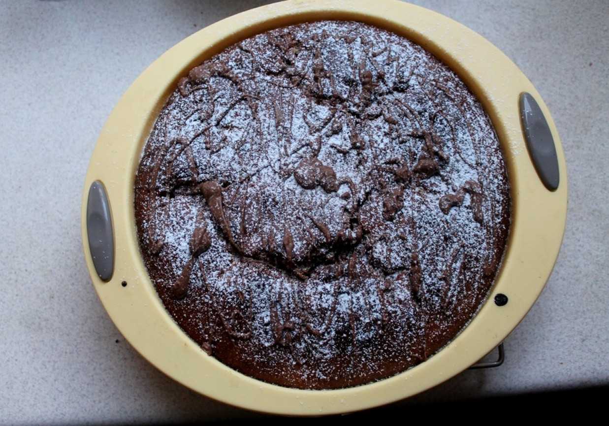 Ciasto czekoladowe ucierane z gruszką foto