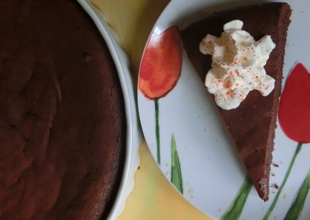Fotografia przedstawiająca Ciasto czekoladowe z chili