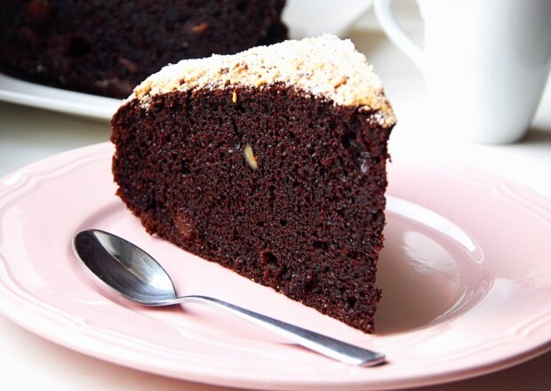Fotografia przedstawiająca Ciasto czekoladowe z cukinią