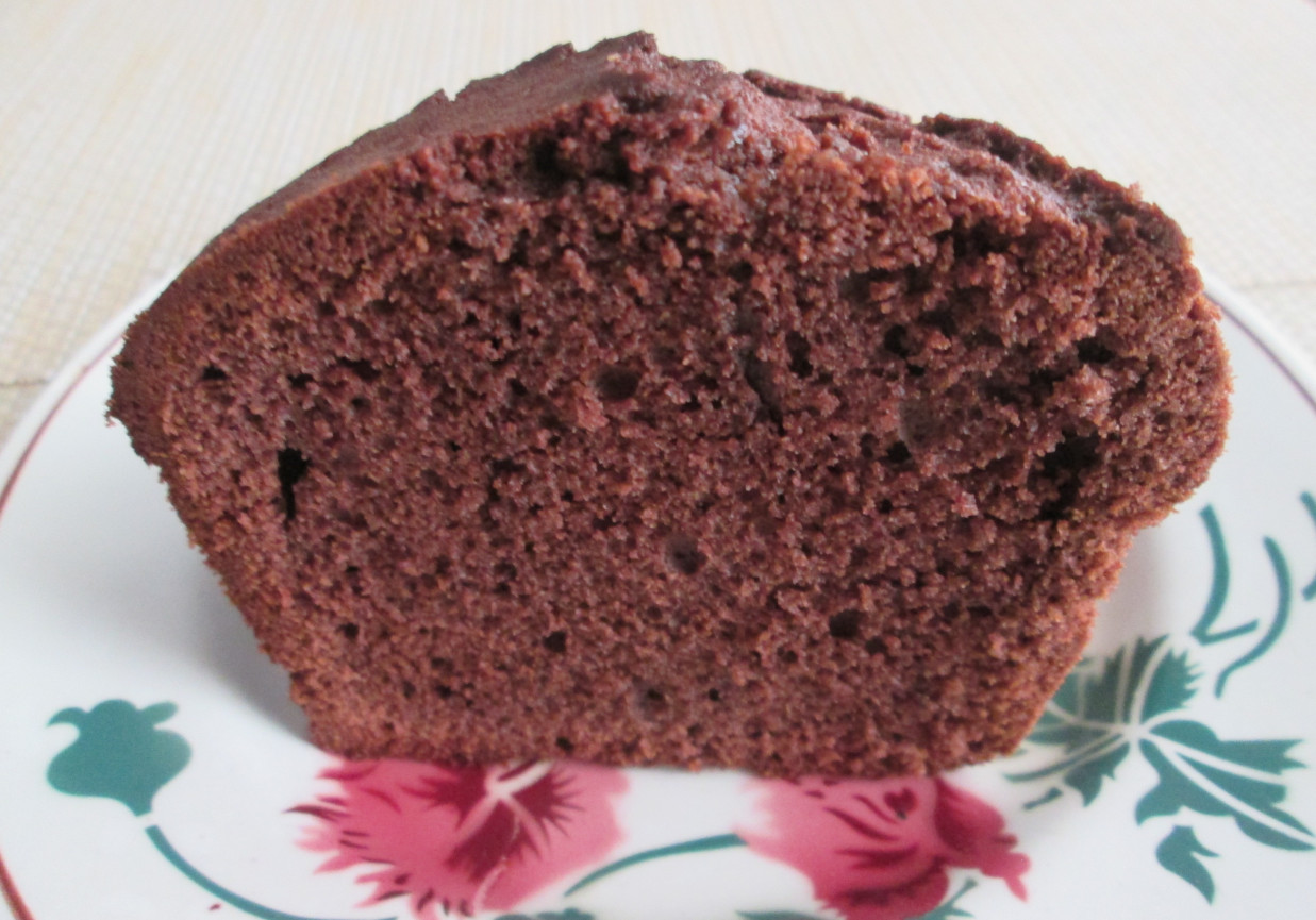Ciasto czekoladowe  z czerwonym winem foto