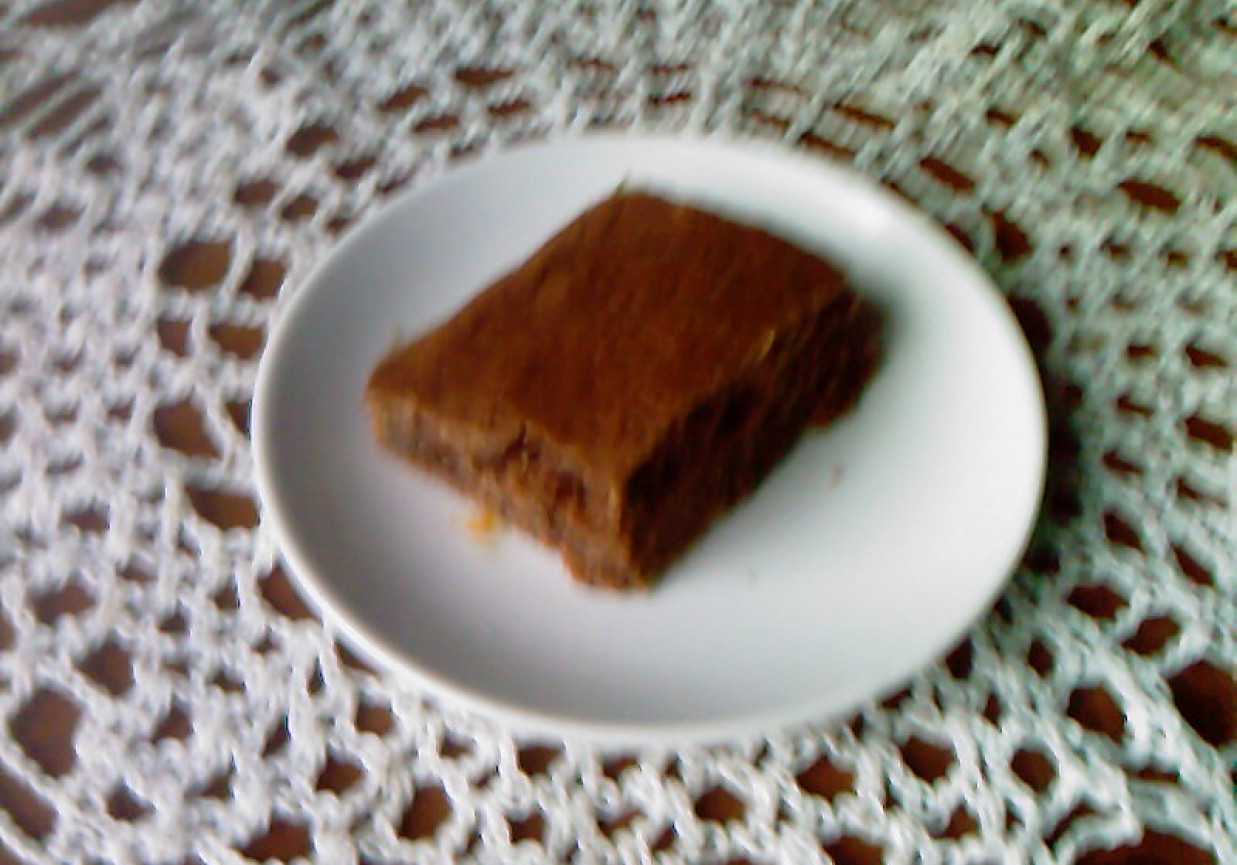 Ciasto czekoladowe z karmelem foto