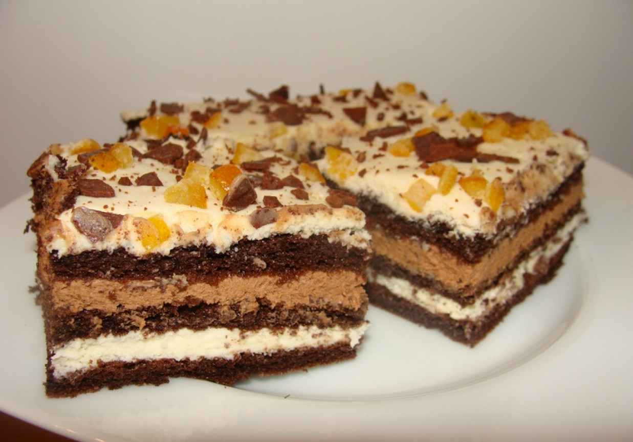 Ciasto czekoladowe z likierem  foto