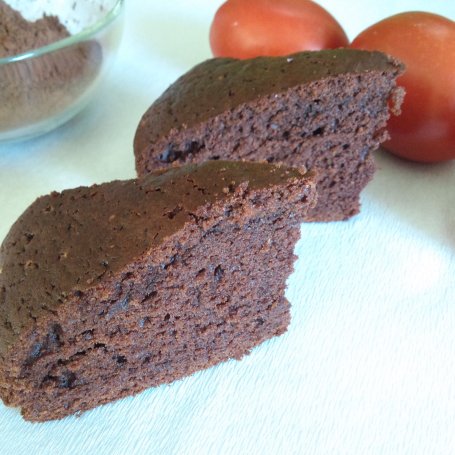 Krok 5 - Ciasto czekoladowe z pomidorem foto