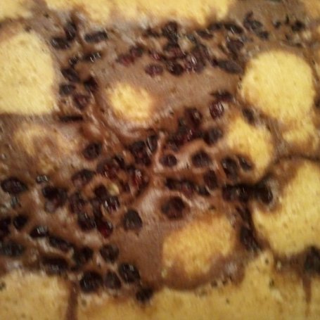 Krok 4 - Ciasto czekoladowe z żurawiną foto