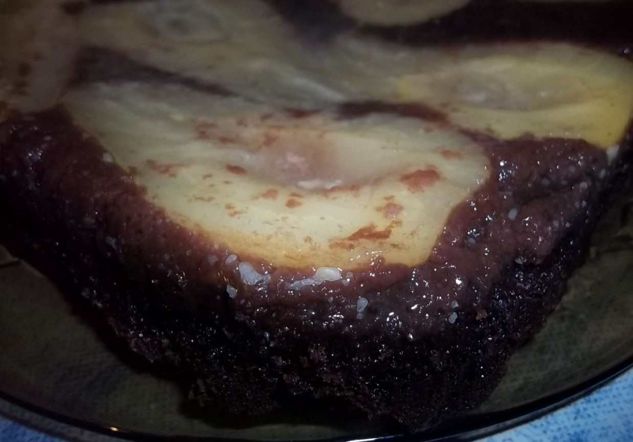 Ciasto czekoladowo-gruszkowe foto