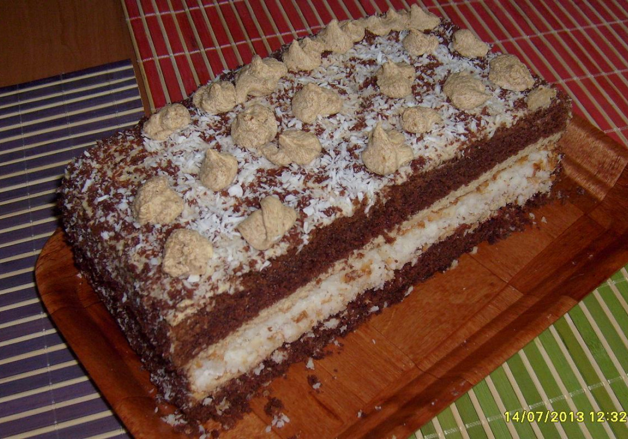Ciasto czekoladowo-kokosowe foto