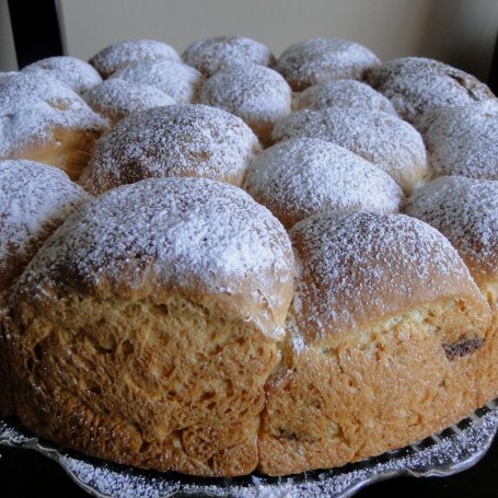 Krok 10 - Ciasto drożdżowe z kleksami czekoladowo - orzechowymi foto