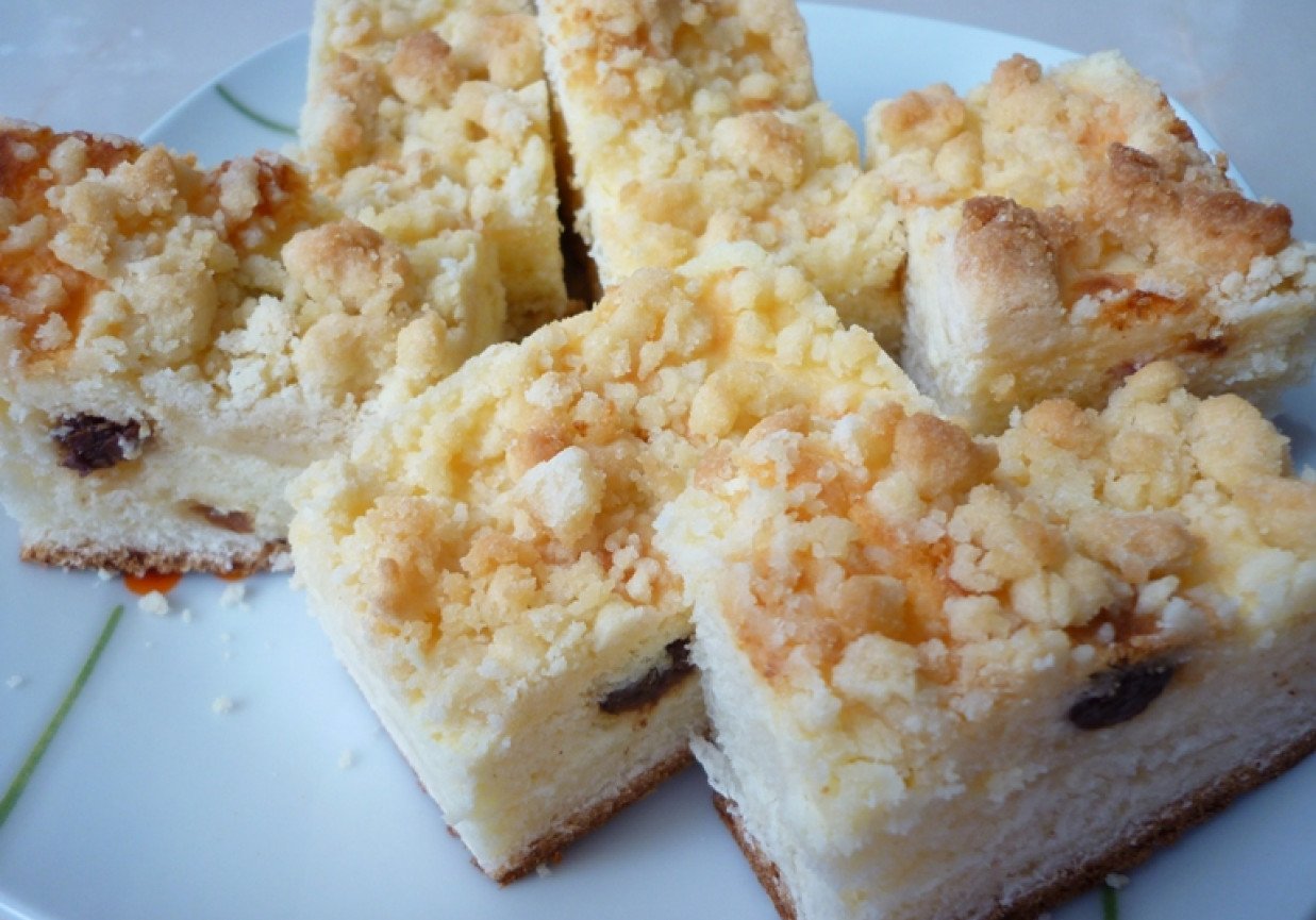 Ciasto drożdżowe z serem foto