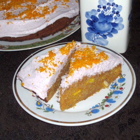 Krok 5 - ciasto dyniowo-pomarańczowe... foto