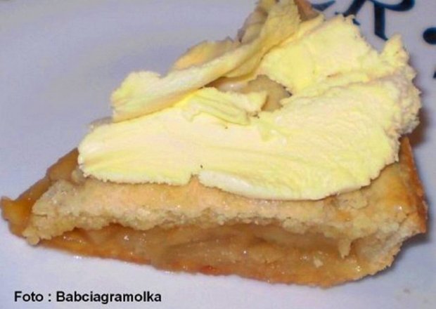 Fotografia przedstawiająca Ciasto jabłkowe -Apple pie .