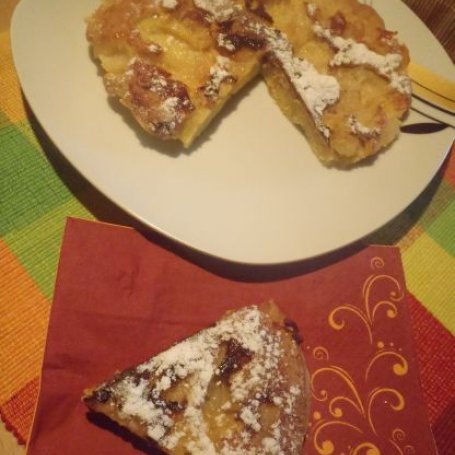 Krok 3 - Ciasto jabłkowe z patelni foto