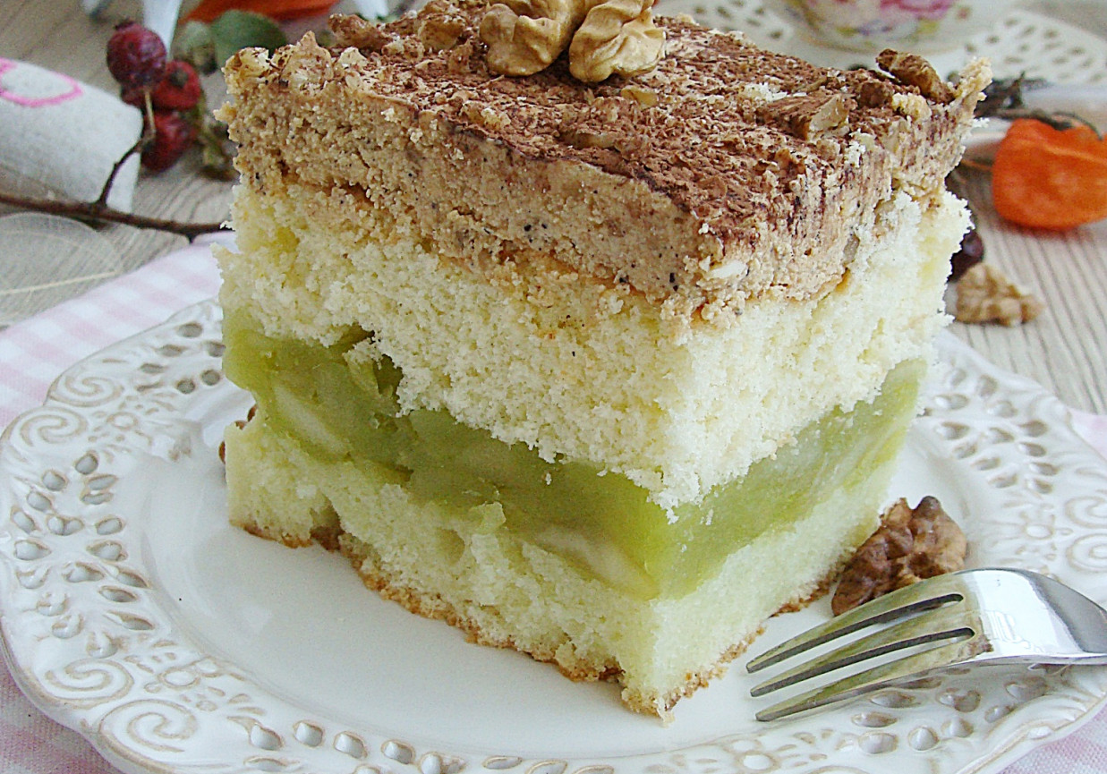 Ciasto jabłkowo-kajmakowe foto