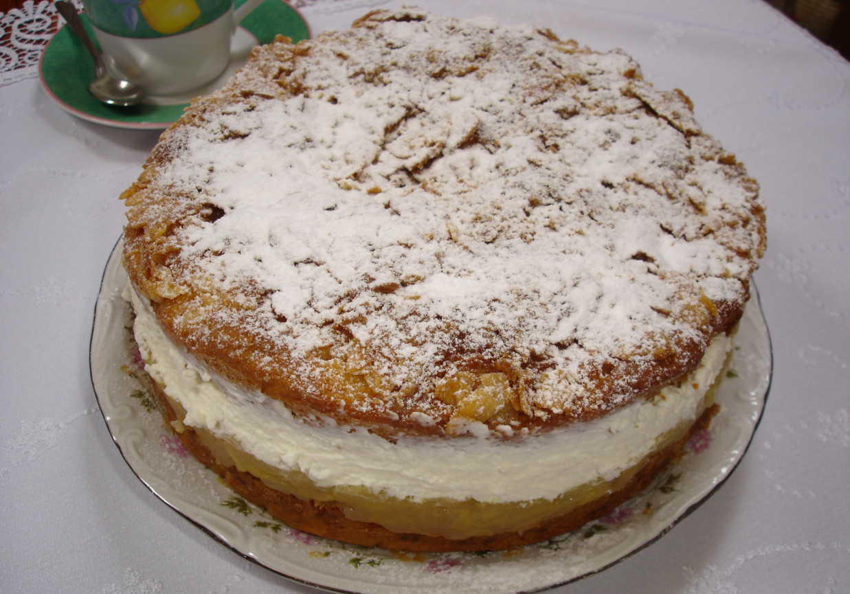 Ciasto jabłkowo- śmietankowe foto