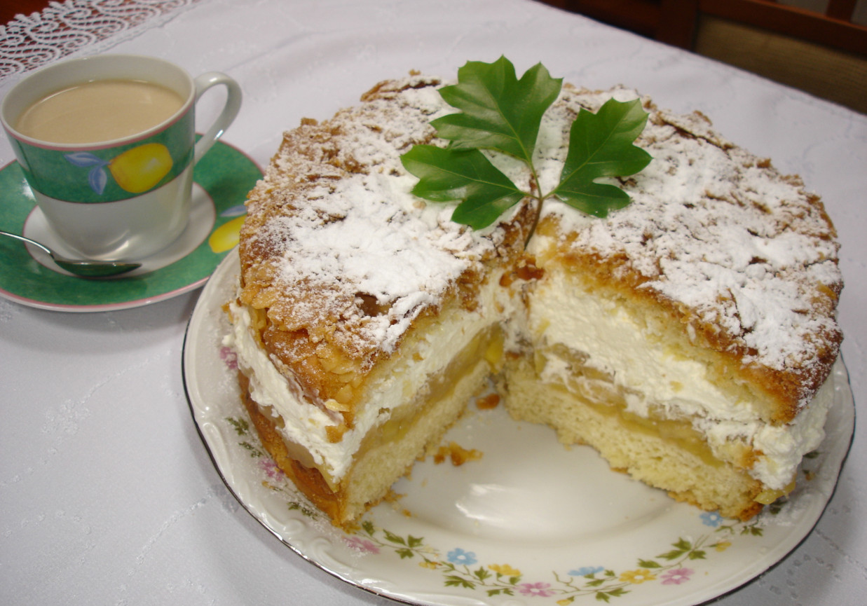 Ciasto jabłkowo- śmietankowe foto