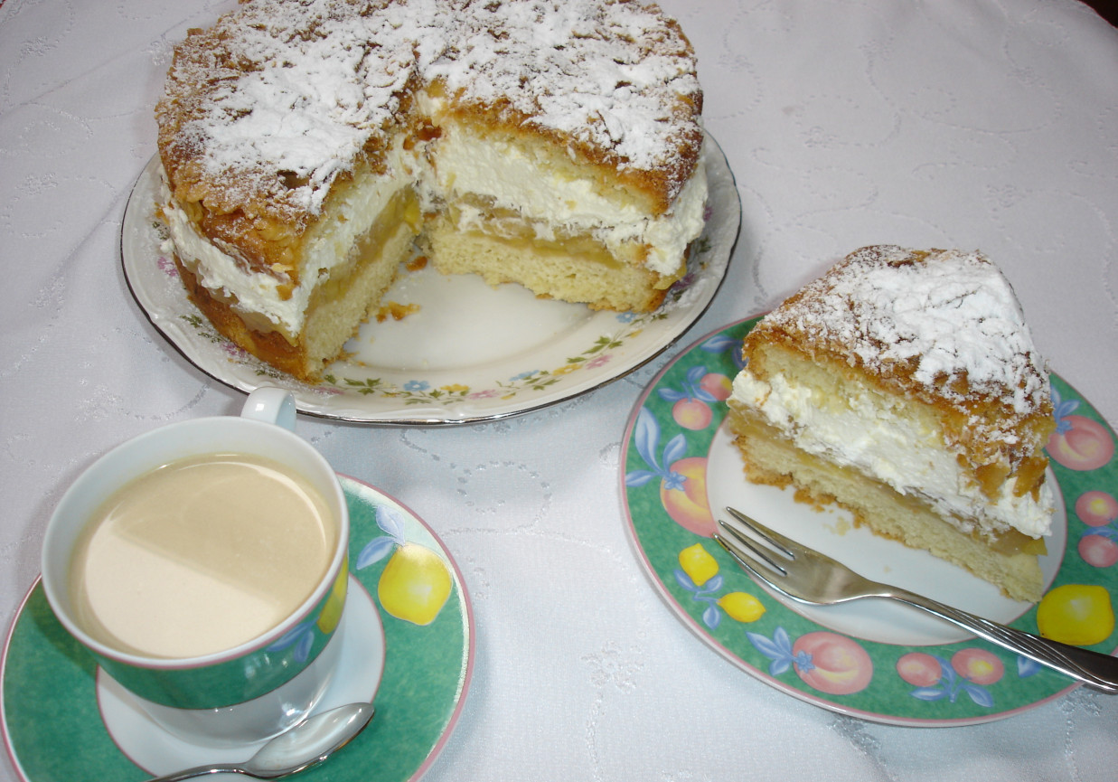 Ciasto jabłkowo- śmietankowe foto