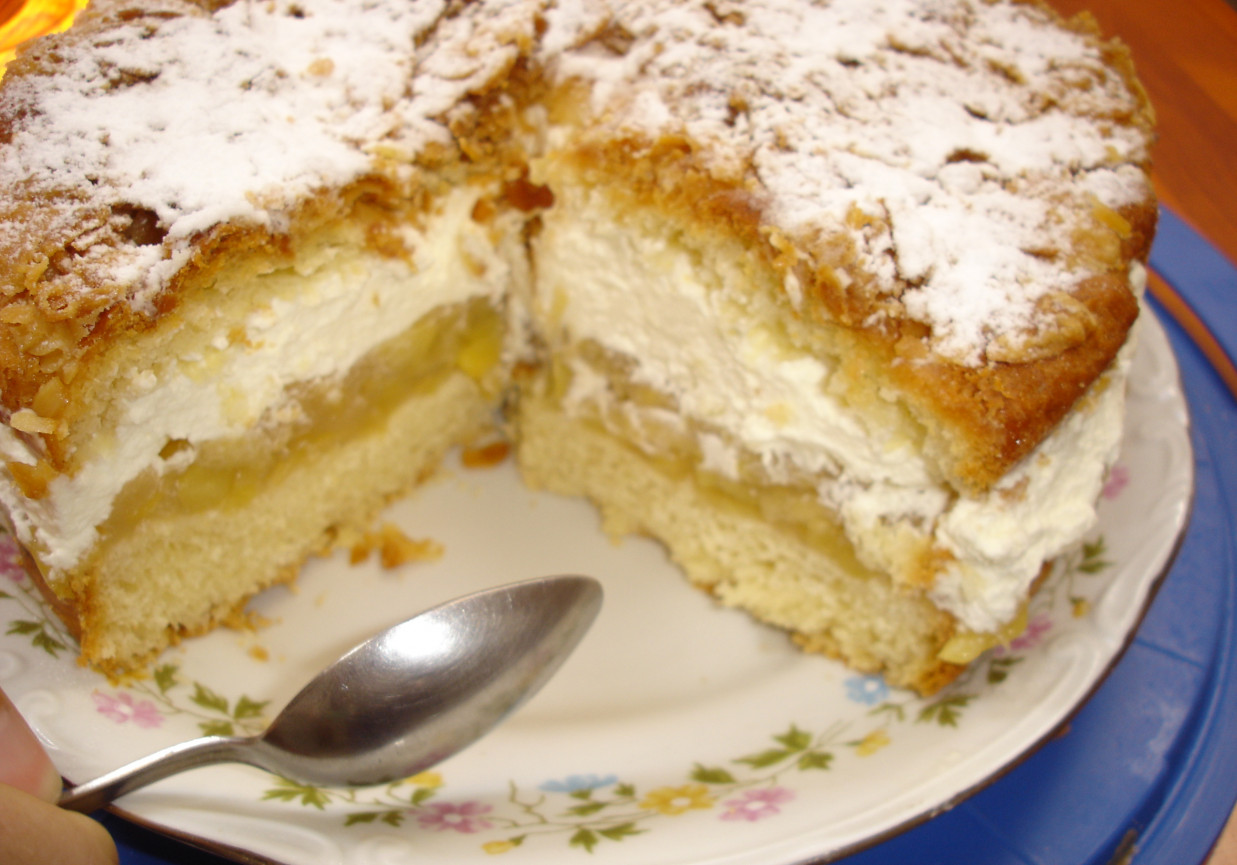 Ciasto jabłkowo- śmietankowe foto