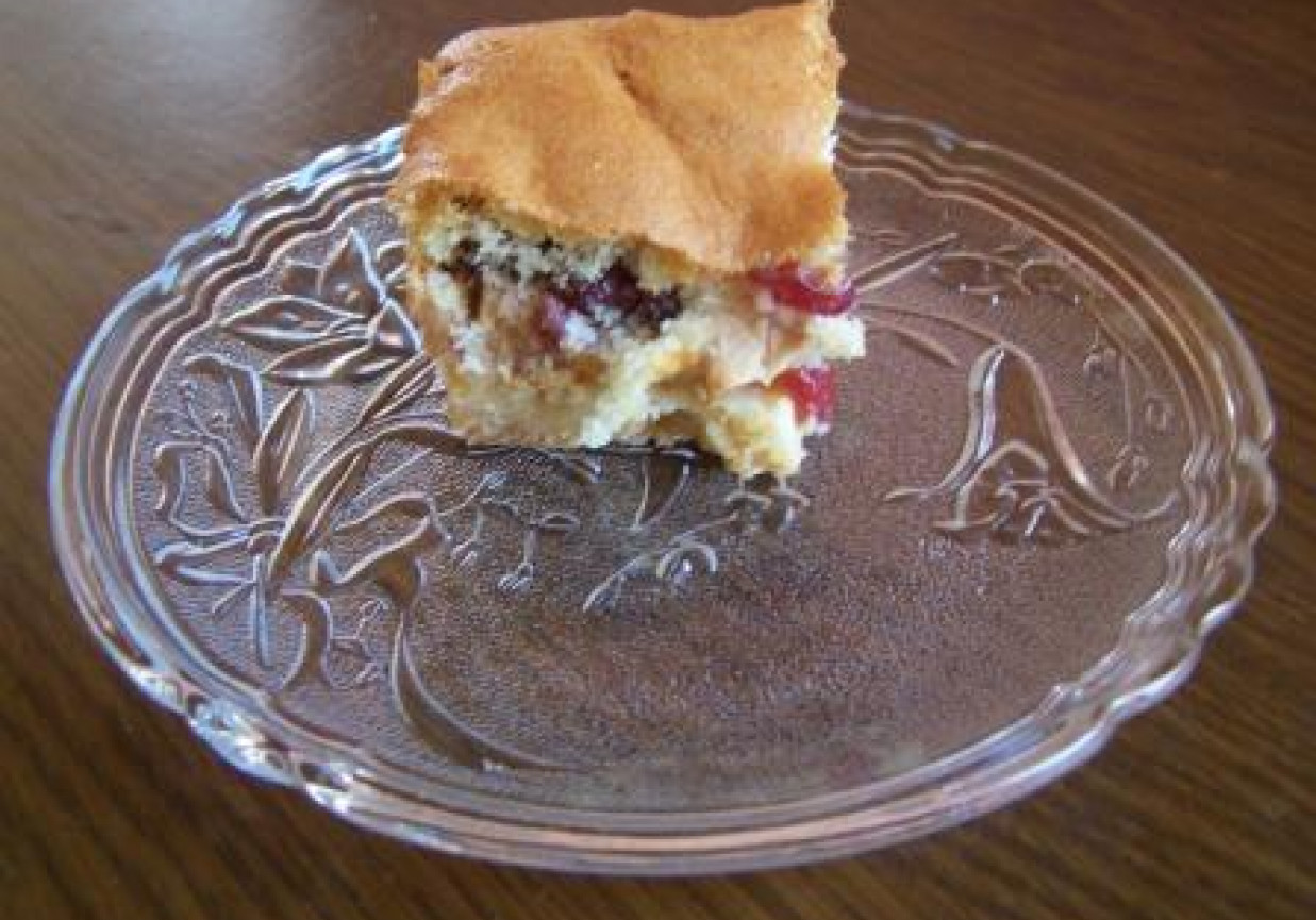 Ciasto jabłkowo- żurawinowe foto