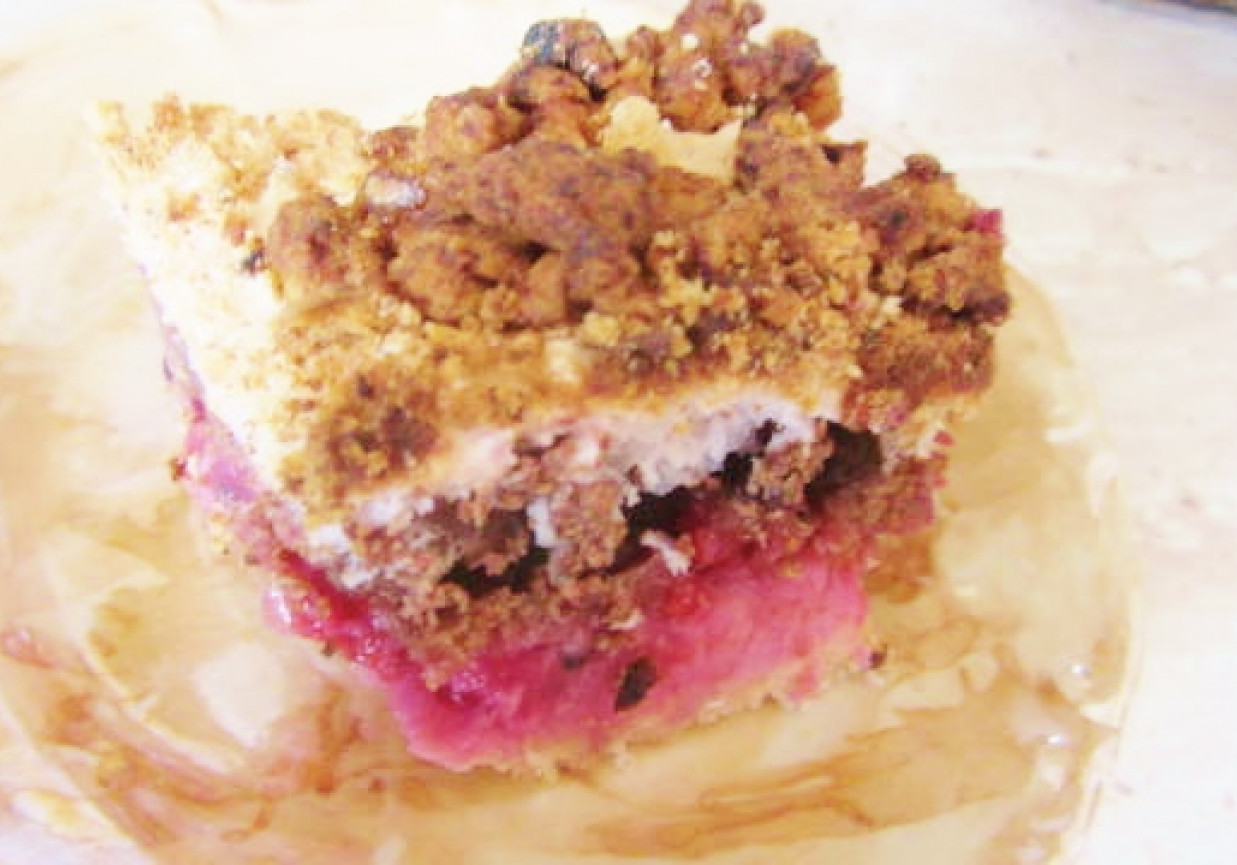 Ciasto jagodowo truskawkowe foto