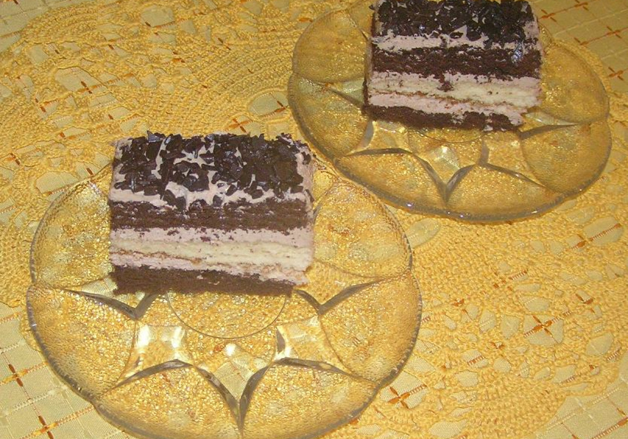 Ciasto kakaowe z masą foto