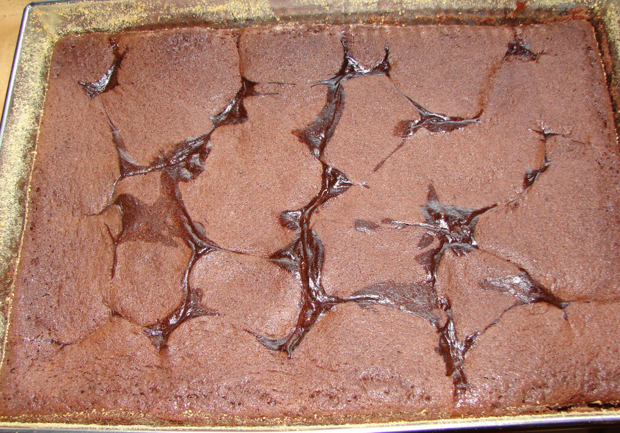 Ciasto kakaowe z serem foto