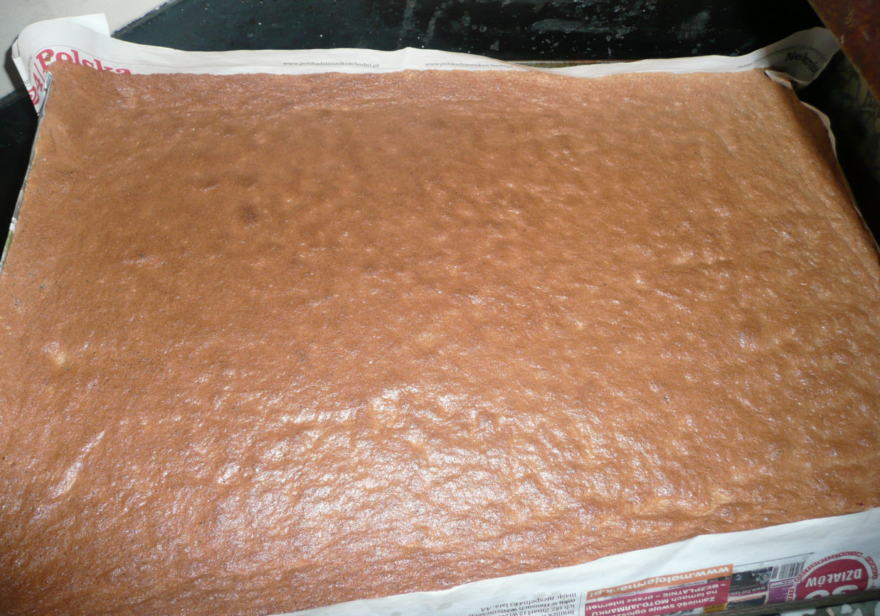 Ciasto kakaowo-owocowe foto