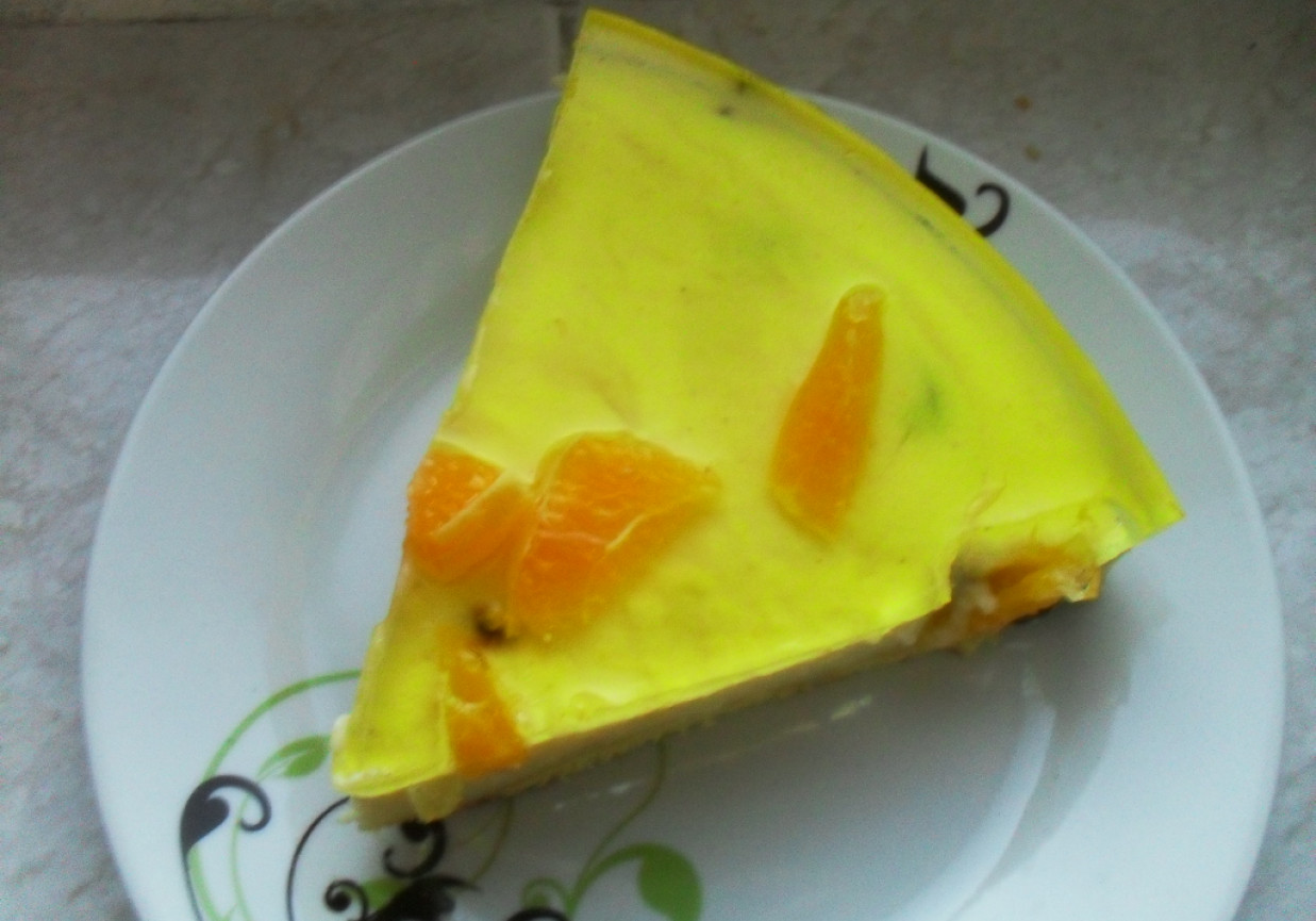 Ciasto kasza manna pomarańcza foto