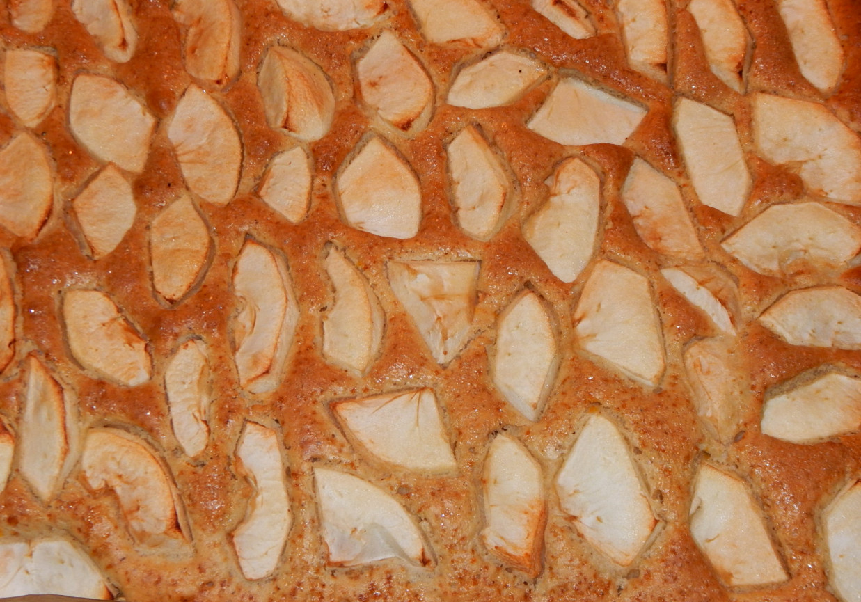 Ciasto kefirowe z cynamonem i antonówkami foto