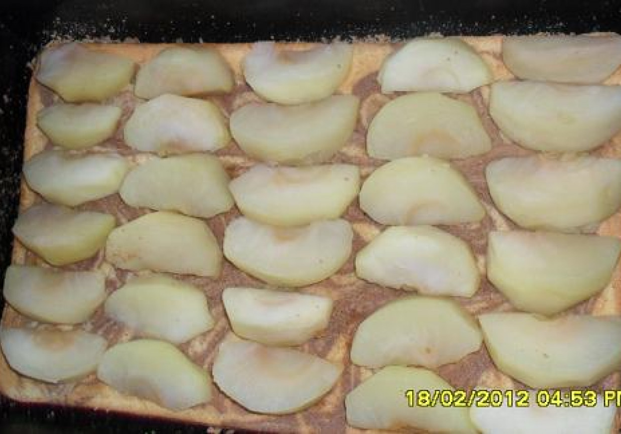 Ciasto kokosowe z jabłkami foto