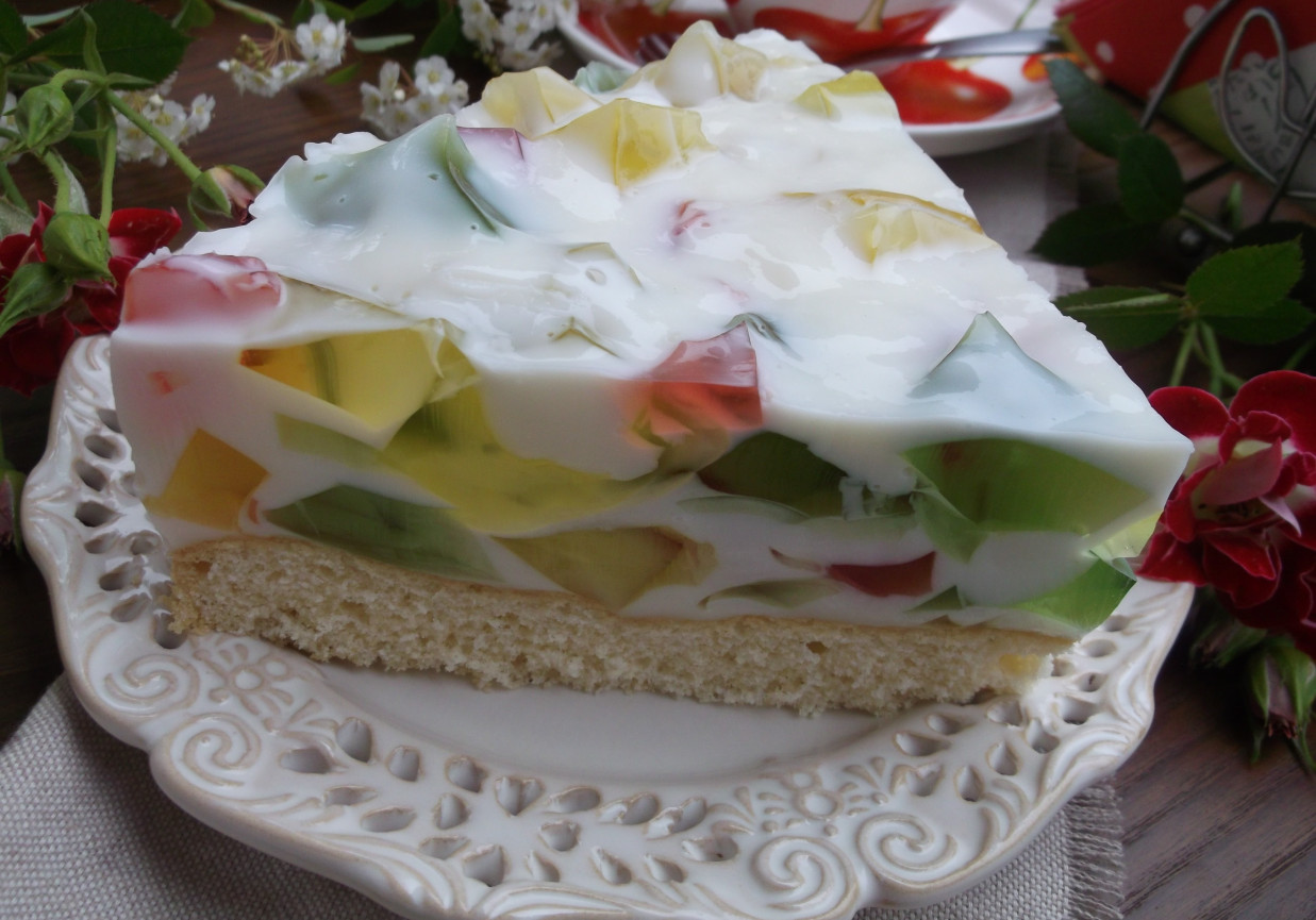 Ciasto ,,Kolorowe szkiełko''. foto
