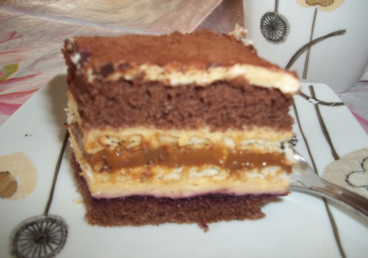 Ciasto krówkowo-kakaowe foto
