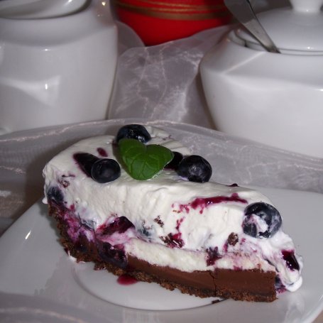 Krok 7 - Ciasto, które każdemu się uda, czyli sernik z borówkami :) foto