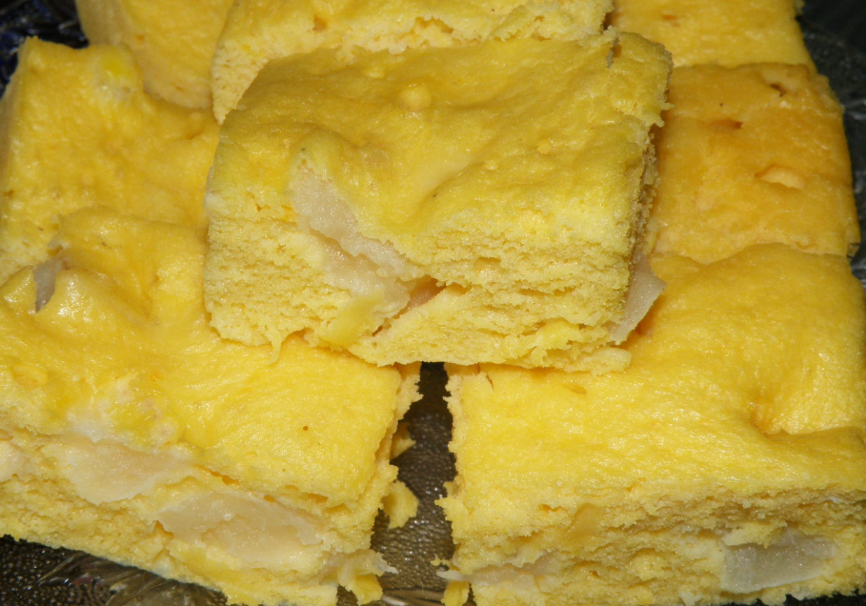 Ciasto kukurydziane z jabłkami / Dukan foto