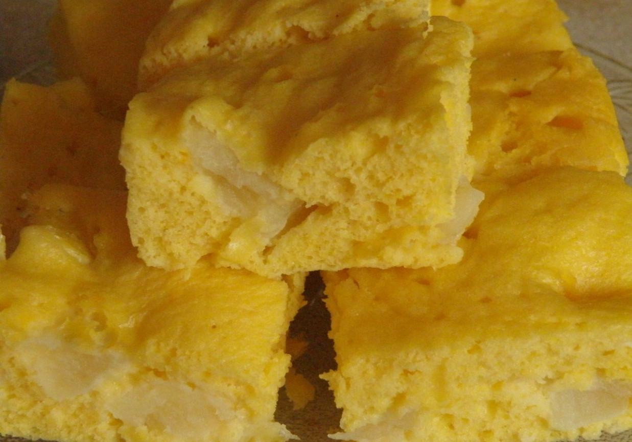 Ciasto kukurydziane z jabłkami / Dukan foto